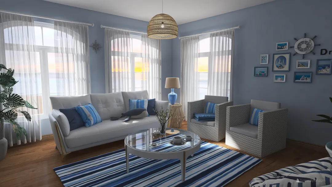 5 - Living Room 3d design renderings