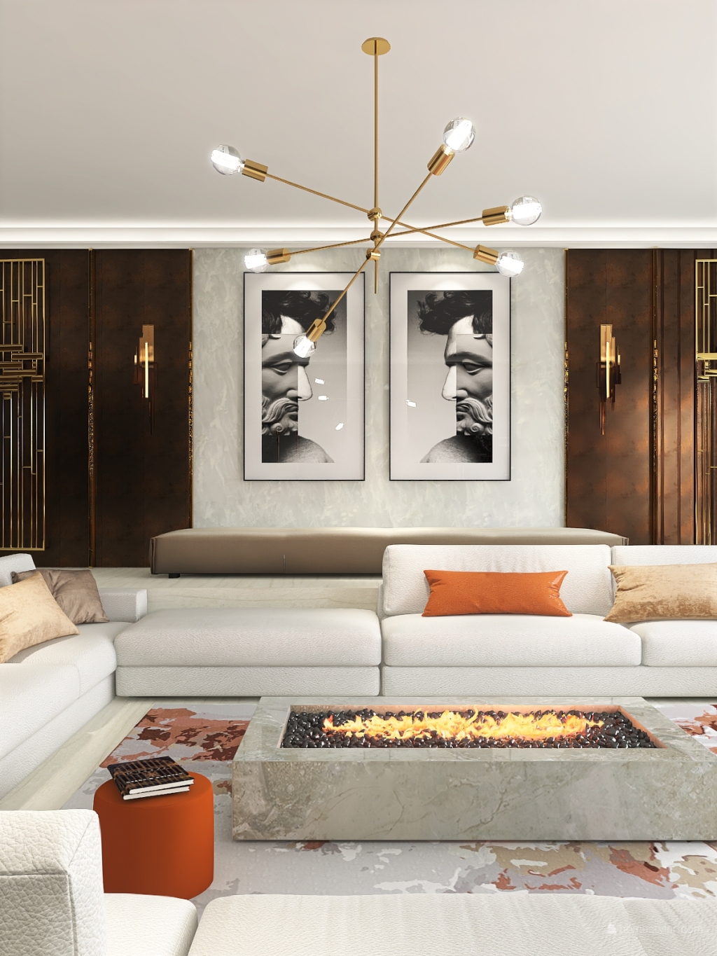 Luxury Sunken Living Room Design Ideas Pictures 82 Sqm Homestyler