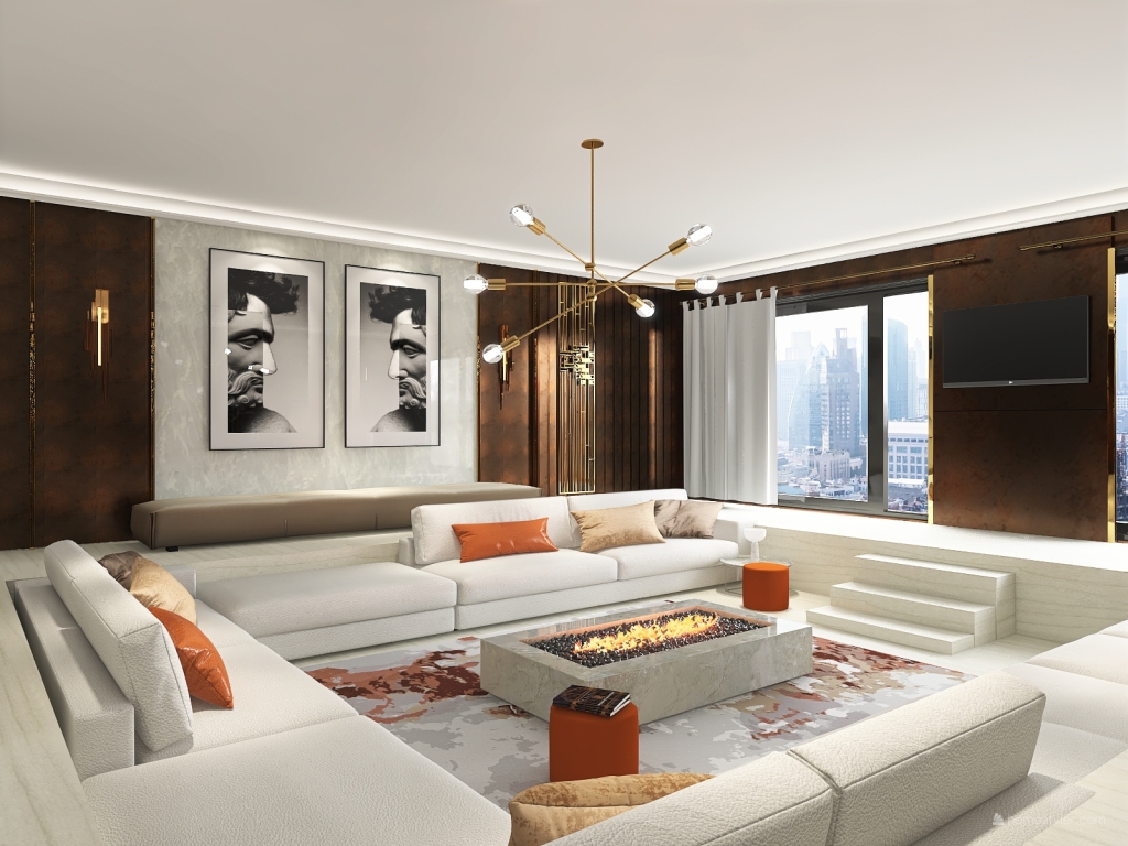 Luxury Sunken Living Room Design Ideas Pictures 82 Sqm Homestyler