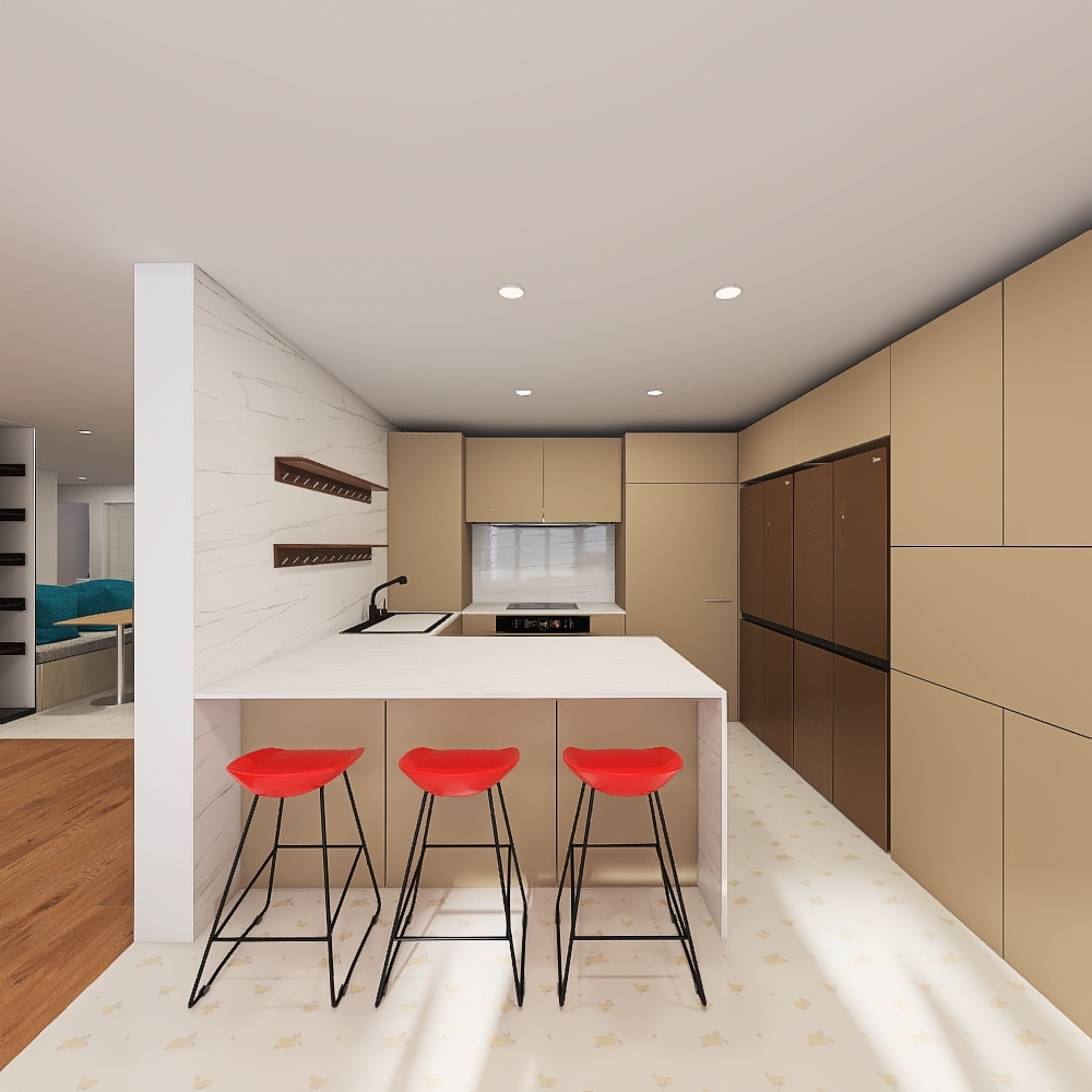 Hampton 11-Kitchen 3d design renderings