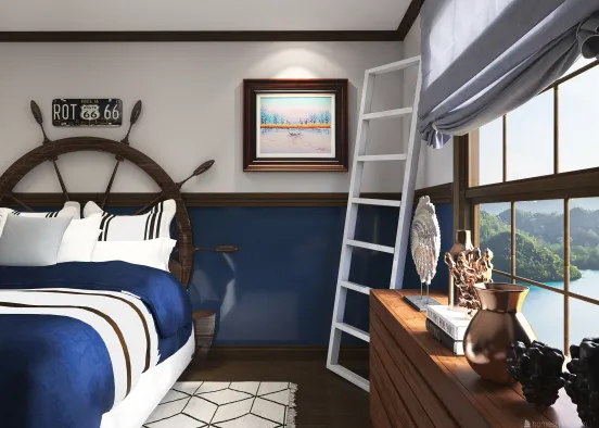 Pirate Bedroom Design Rendering