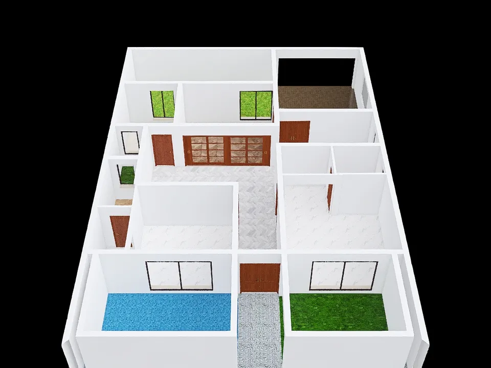 156 Ground Floor 3d design renderings