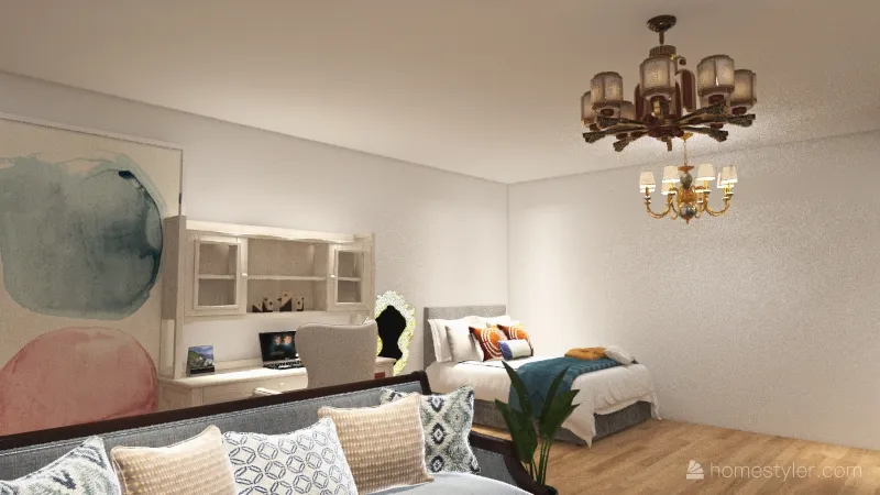 Wonderful Simple Bedroom 3d design renderings