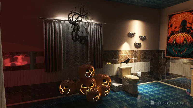 haunted house 3d design renderings