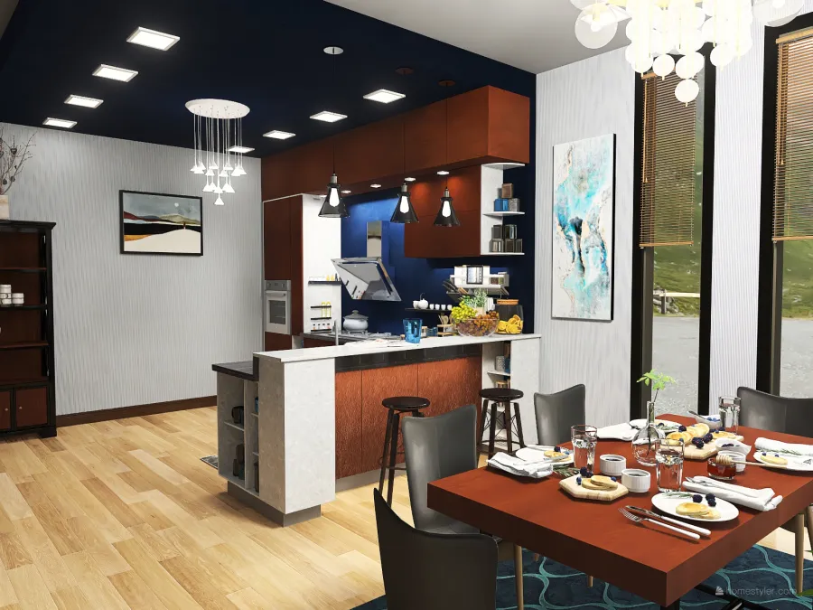 The Hunger Project (30 Sqm Kitchen/Dining) 3d design renderings