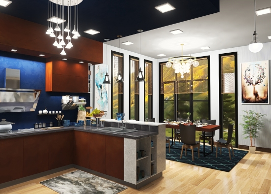 The Hunger Project (30 Sqm Kitchen/Dining) Design Rendering