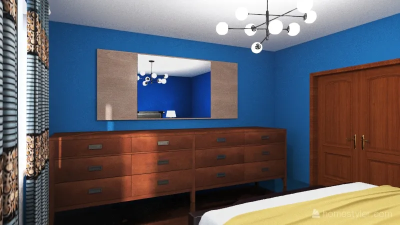 Apartment project (1 Bed and 1 Bath) 3d design renderings