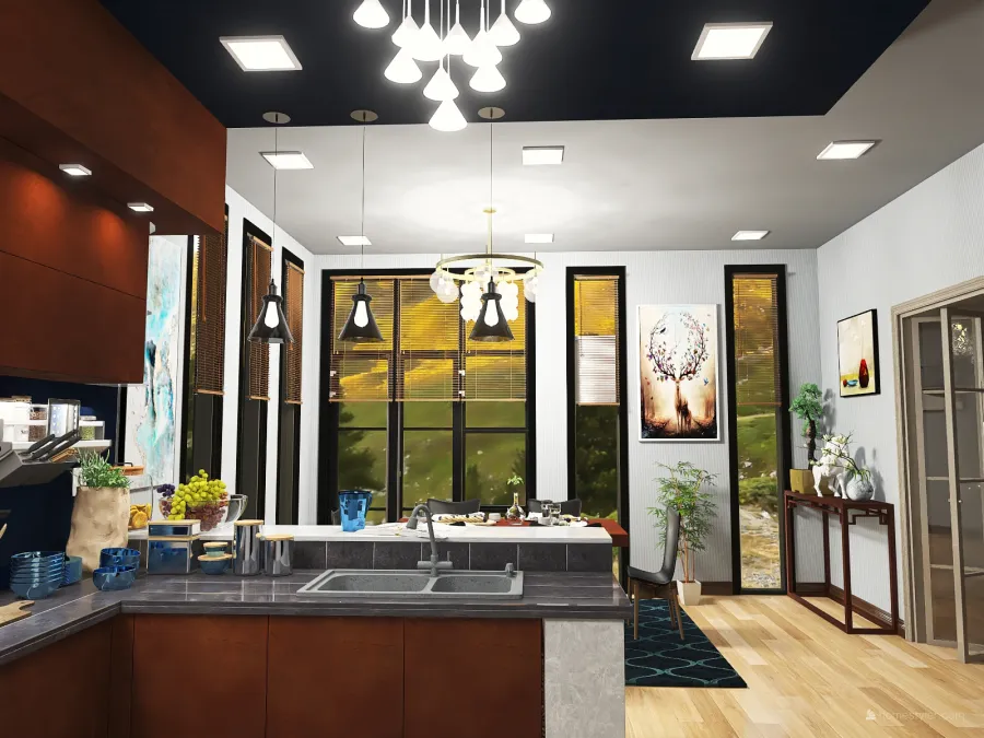 The Hunger Project (30 Sqm Kitchen/Dining) 3d design renderings