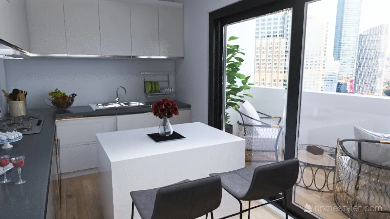 City apartment of dreams 3d design renderings