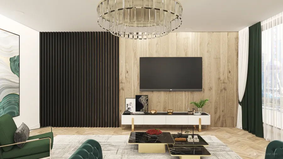 Living room SC 3d design renderings