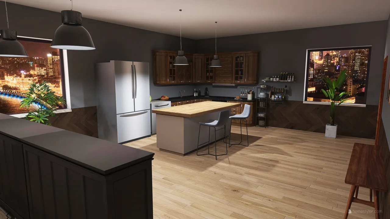 Kitchen 3d design renderings