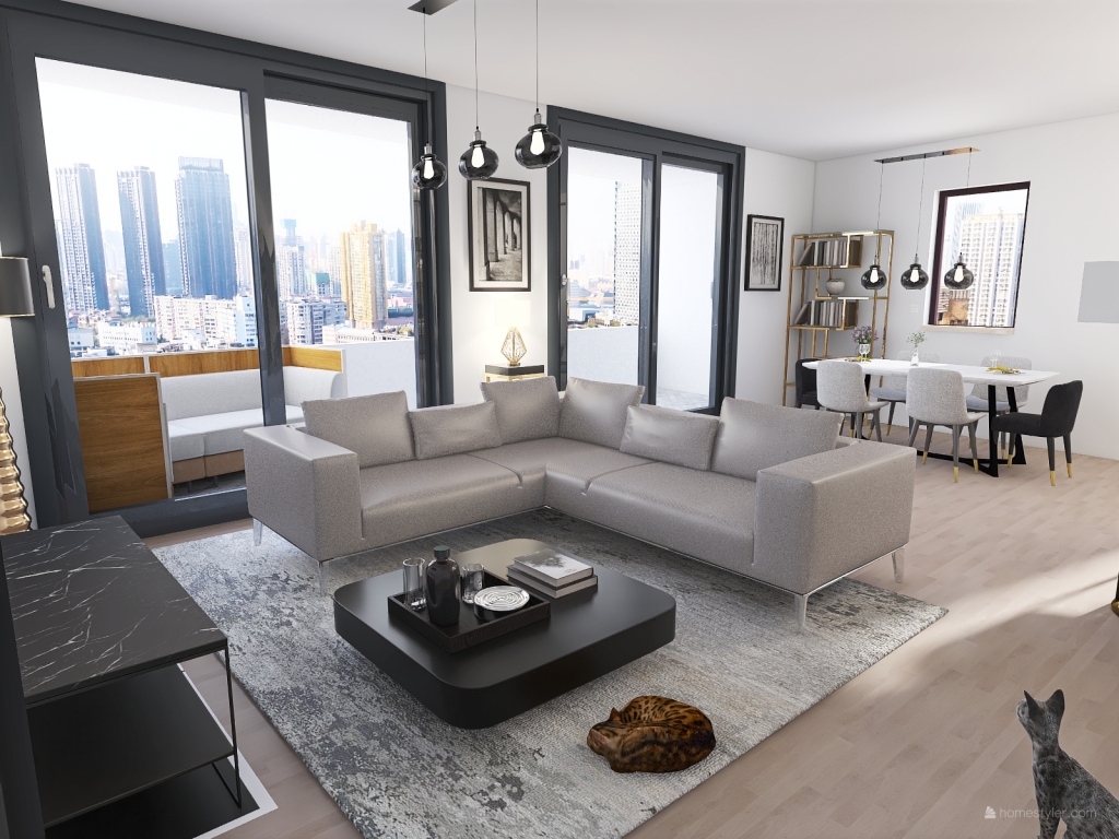 Appartement Sauvy  v14 3d design renderings