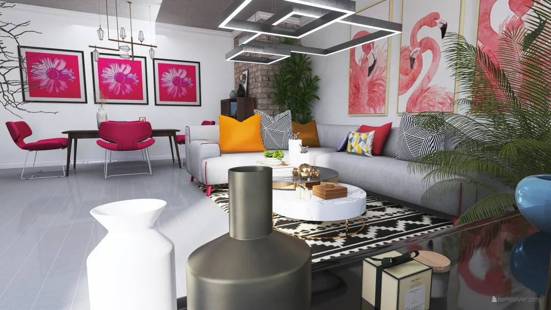 v2_Pink Room 3d design renderings