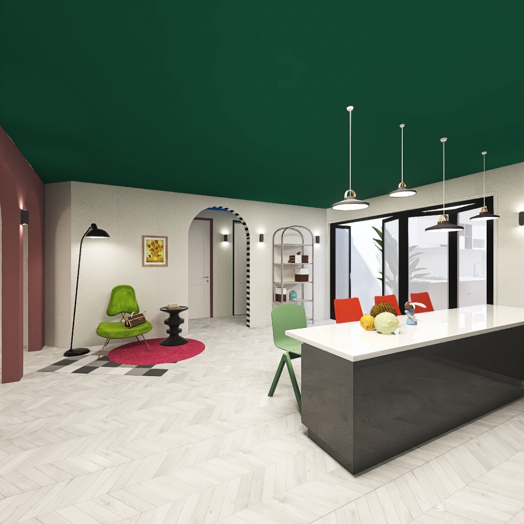 Cozinha 3d design renderings