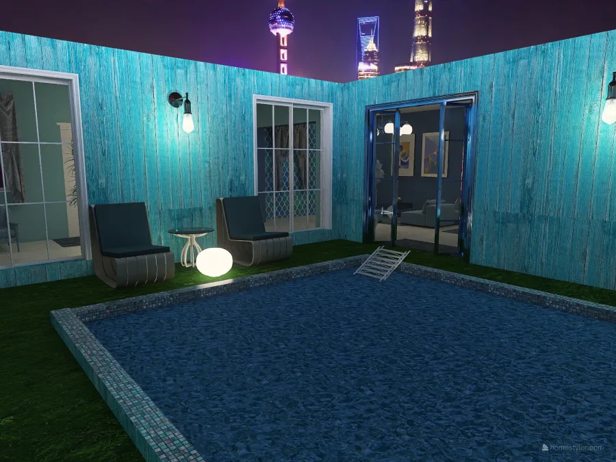 Pool house 3d design renderings