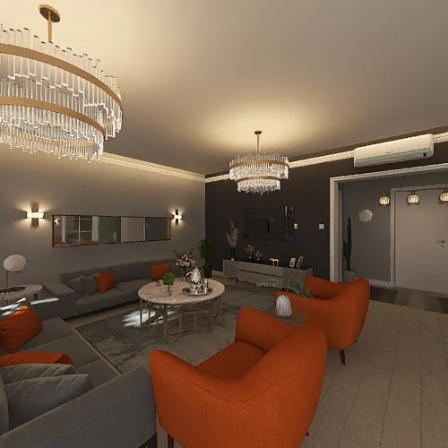 LivingDiningRoom 3d design renderings