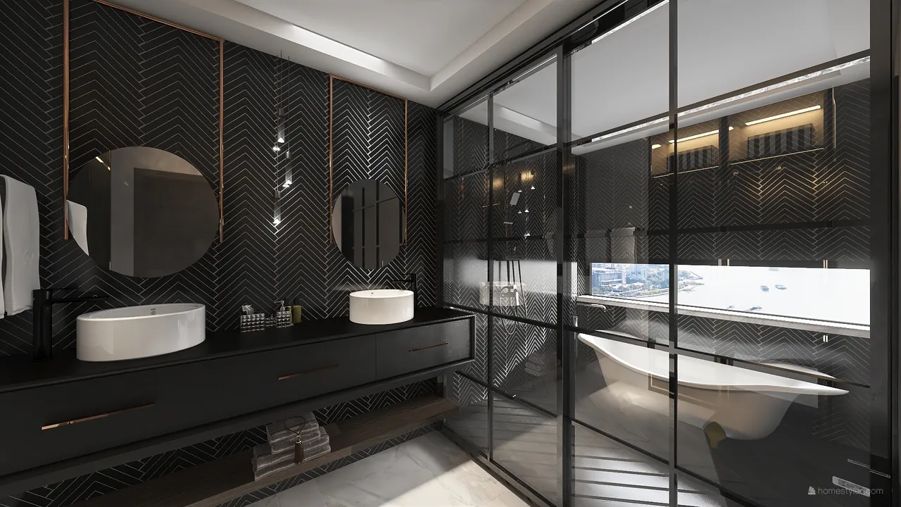 Bathroom 3d design renderings