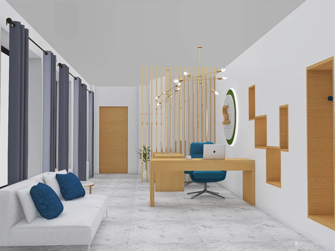 Luxe Office 3d design renderings