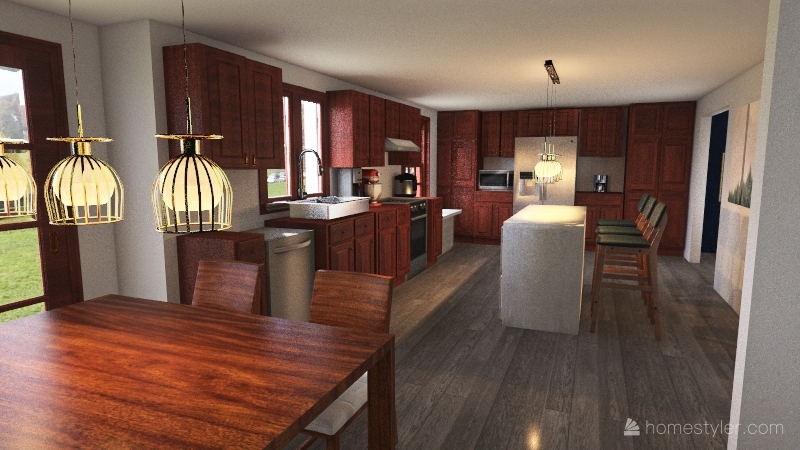 New Kitchen 3d design renderings