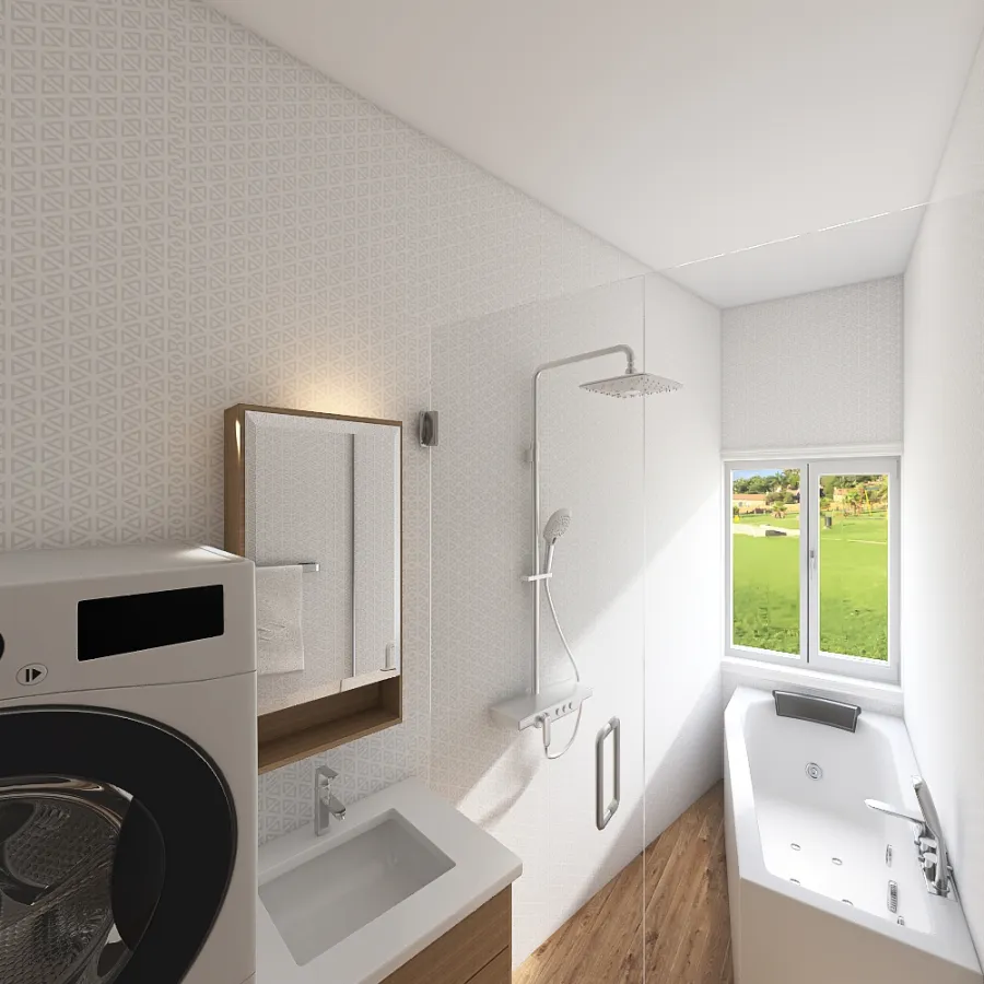 Atypical bathroom 3d design renderings