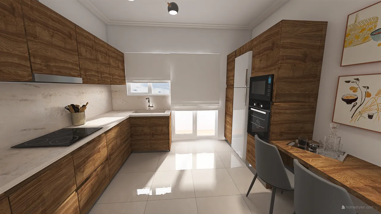 A.P. _KITCHEN RENOVATION V1 3d design renderings