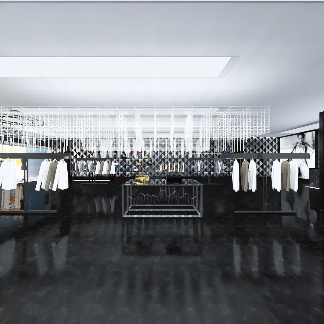 luxury store 3d design renderings