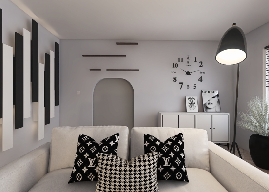 Just a simple modern living room  Design Rendering