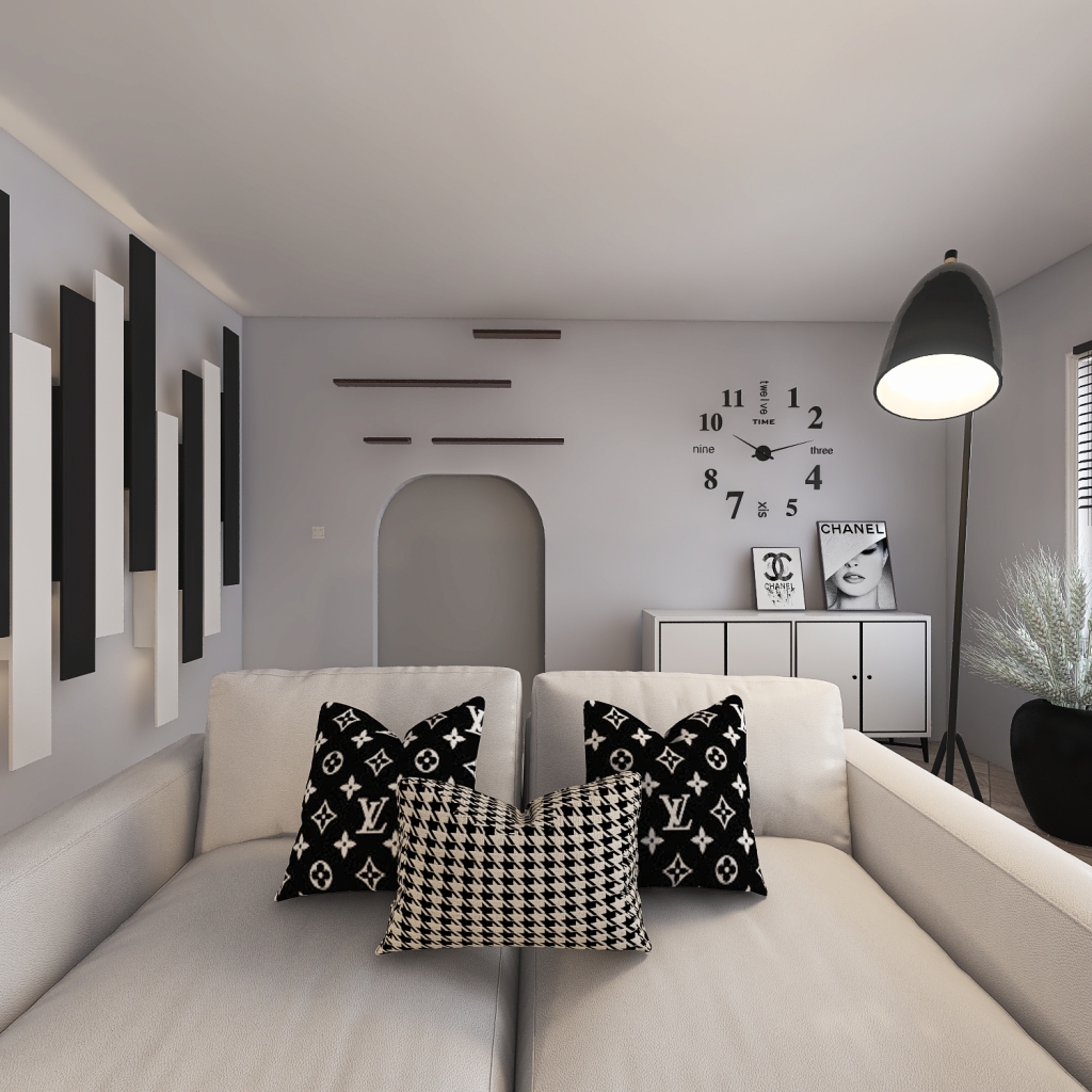 Just a simple modern living room 3d design renderings