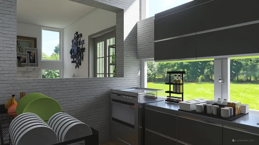 Farmhouse Modern Farm house #HSDA2020Residential White 3d design renderings