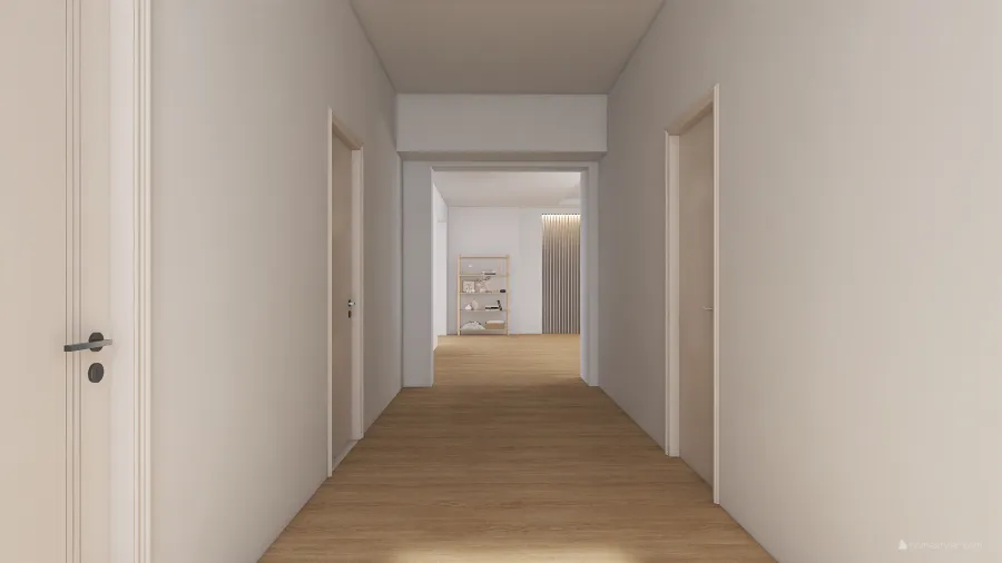 Contemporary #HSDA2020Residential Contemporary Apartment EarthyTones White WoodTones Orange 3d design renderings
