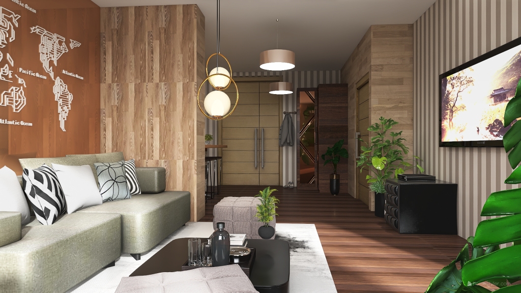 Livingarea 3d design renderings