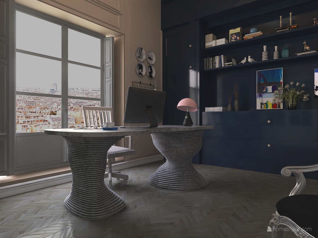Modern StyleOther Purple Green Blue Orange CEO Office 3d design renderings