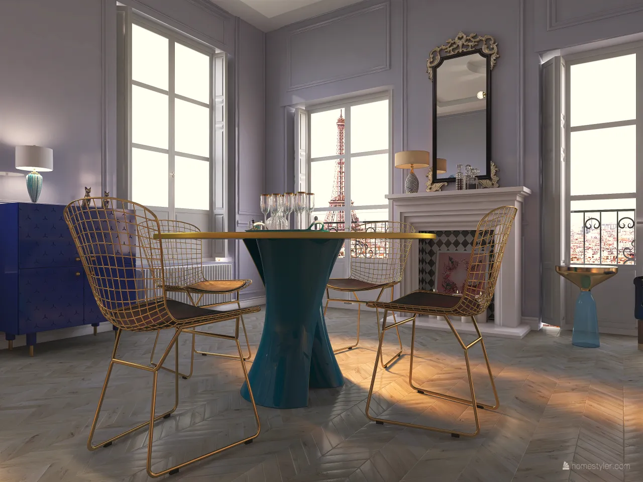 Modern StyleOther Purple Green Blue Orange OtherRoom 3d design renderings