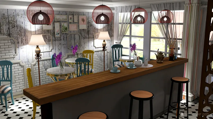 cafe 4  sizon 3d design renderings