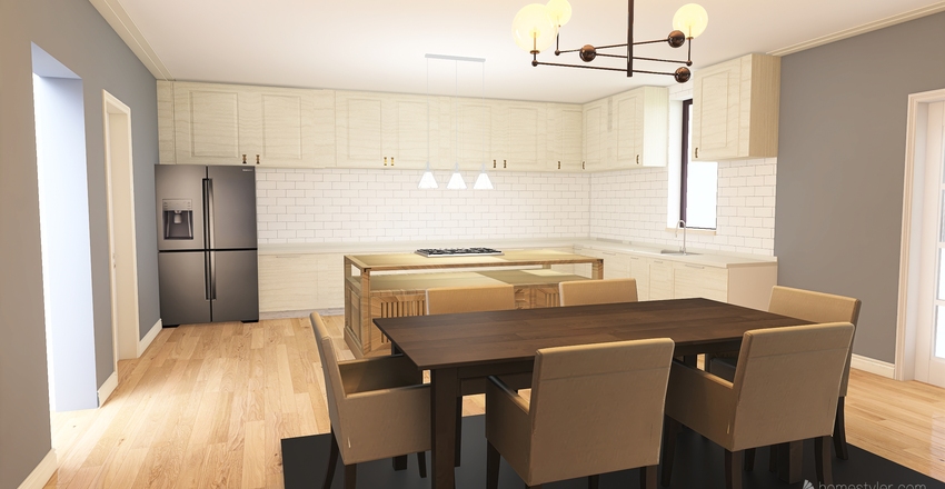 #HSDA2020Residential Modern Farmhouse Interior Design Render