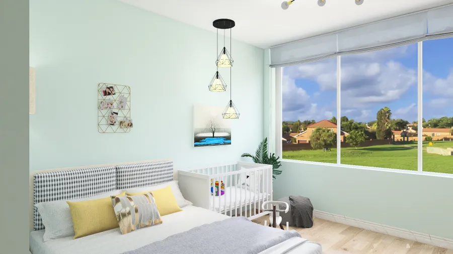 Bedroom parents 3d design renderings