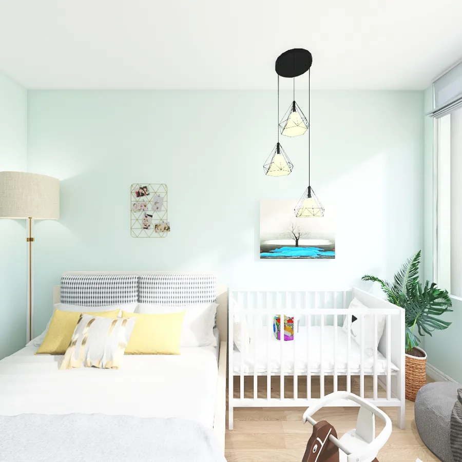 Bedroom parents 3d design renderings