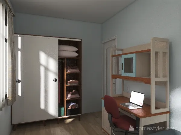 SecondBedroom 3d design renderings