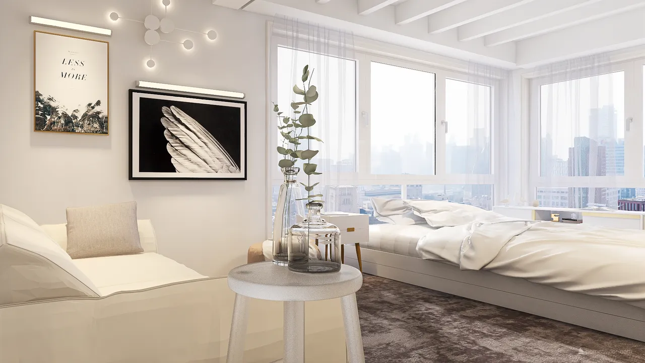 Bedroom 2 3d design renderings