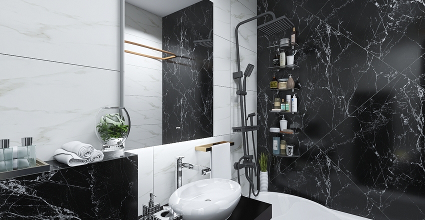 Łazienka Interior Design Render