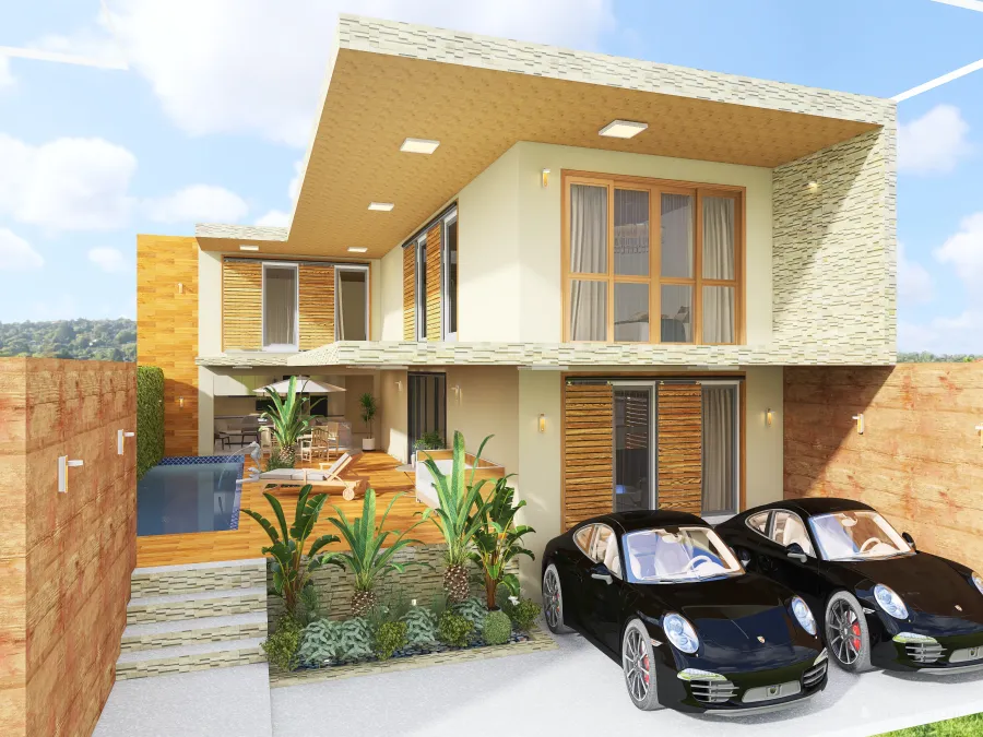 house Garden 3d design renderings