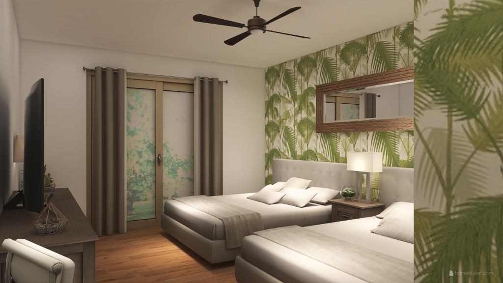 Resort Room 3d design renderings