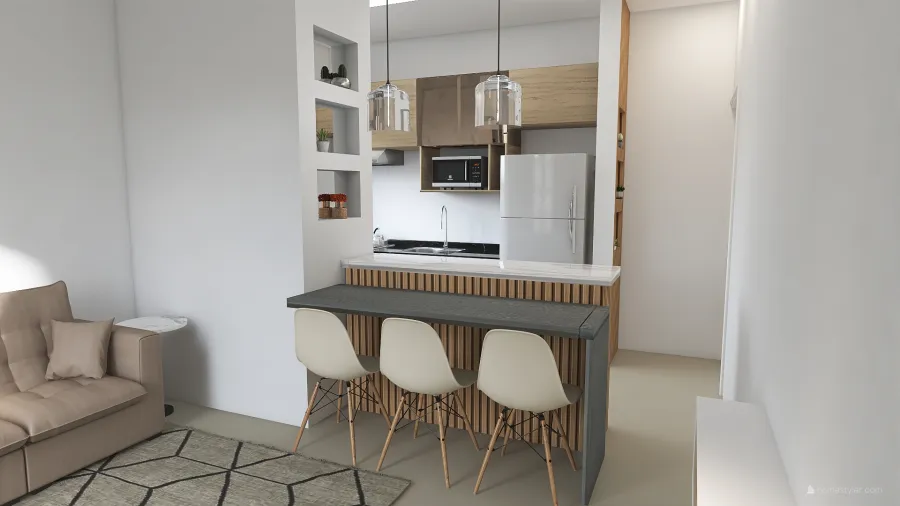 Cozinha Modulada 3d design renderings