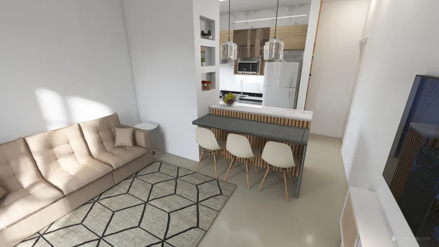 Cozinha Modulada 3d design renderings