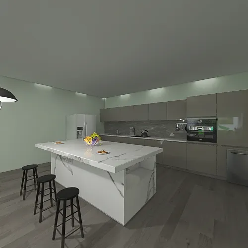 cocina y comedor 3d design renderings