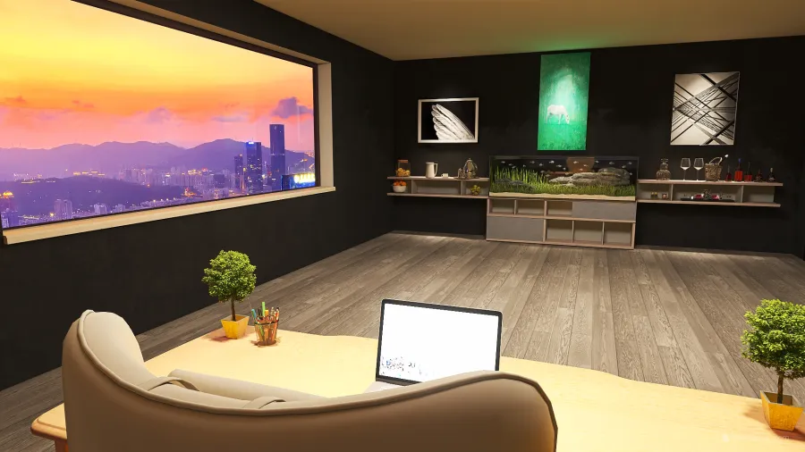 Modern Single Floor Apartment 3d design renderings