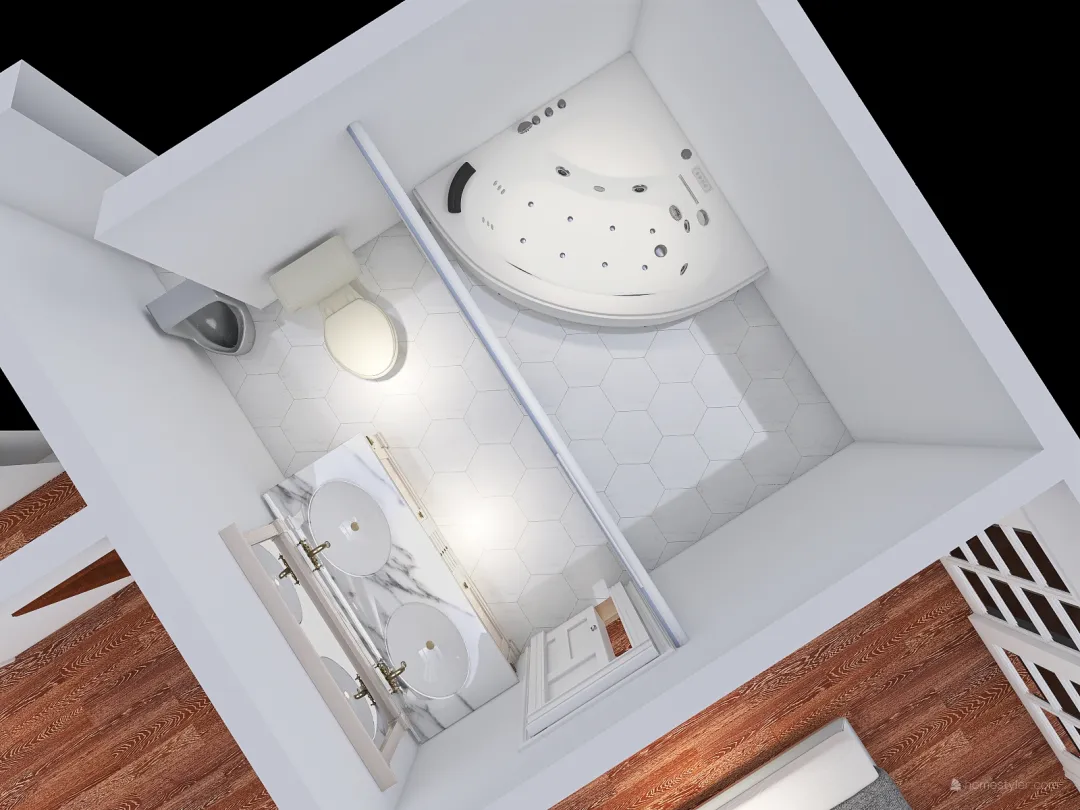 Master bathroom - Final 3d design renderings