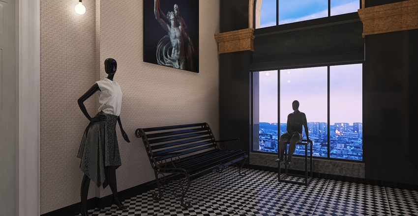 #HSDA2020Commercial Model Agency in Paris Interior Design Render