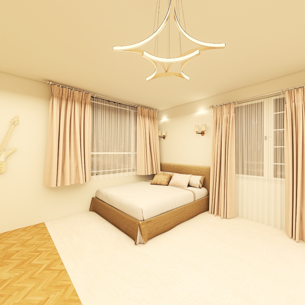 my dream bed room in Korea 3d design renderings