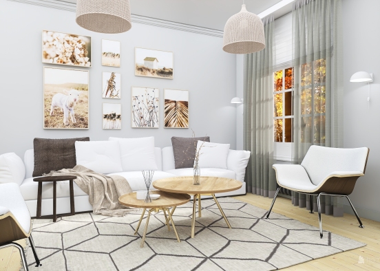 #HSDA2020Residential  #Scandinavian-style apartment 66m2 Design Rendering